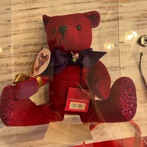 NWT RARE 2005 Jay Strongwater Bronson Cashmere Pave Bear w/Jeweled Pin #45/100